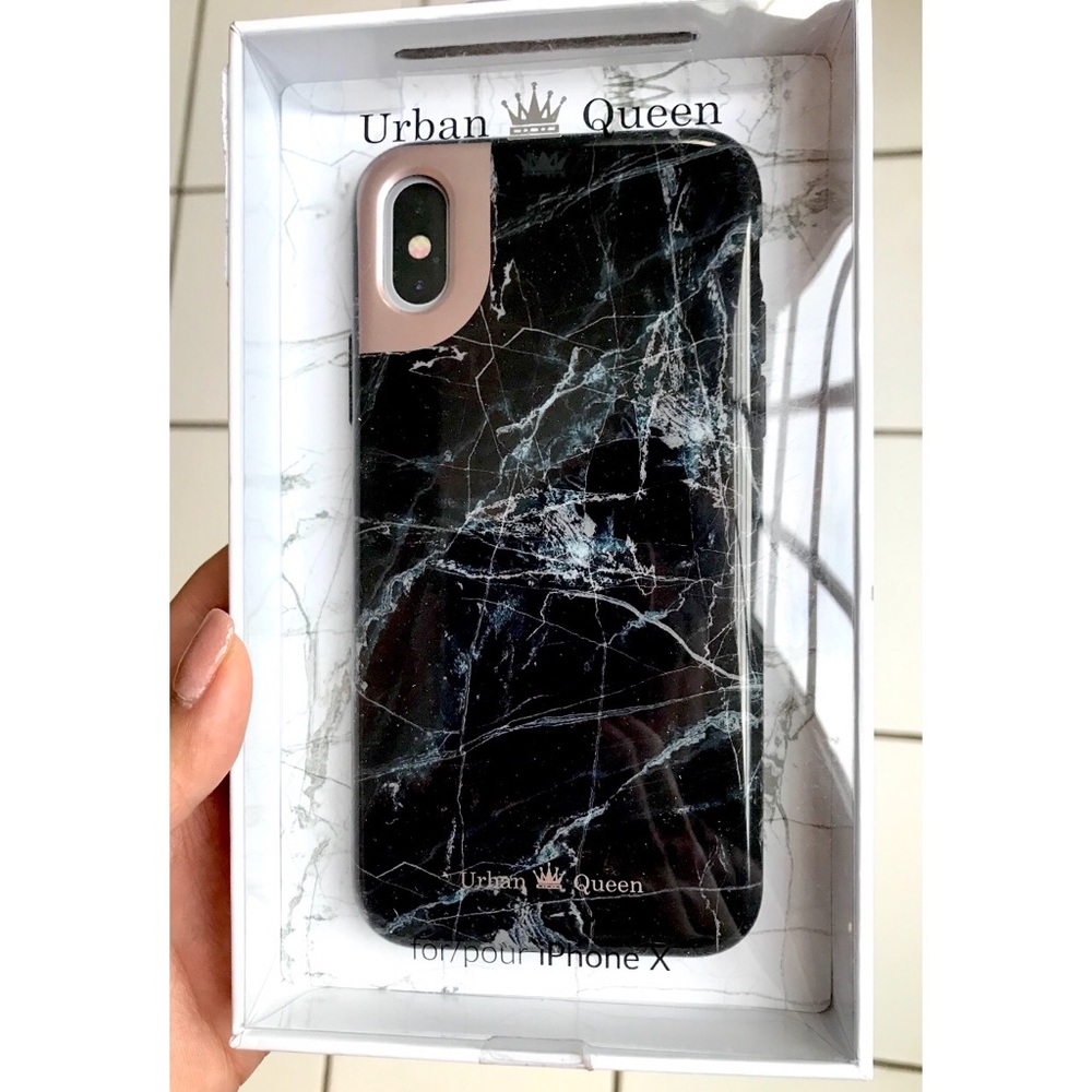 Black Marble IPhone X Case